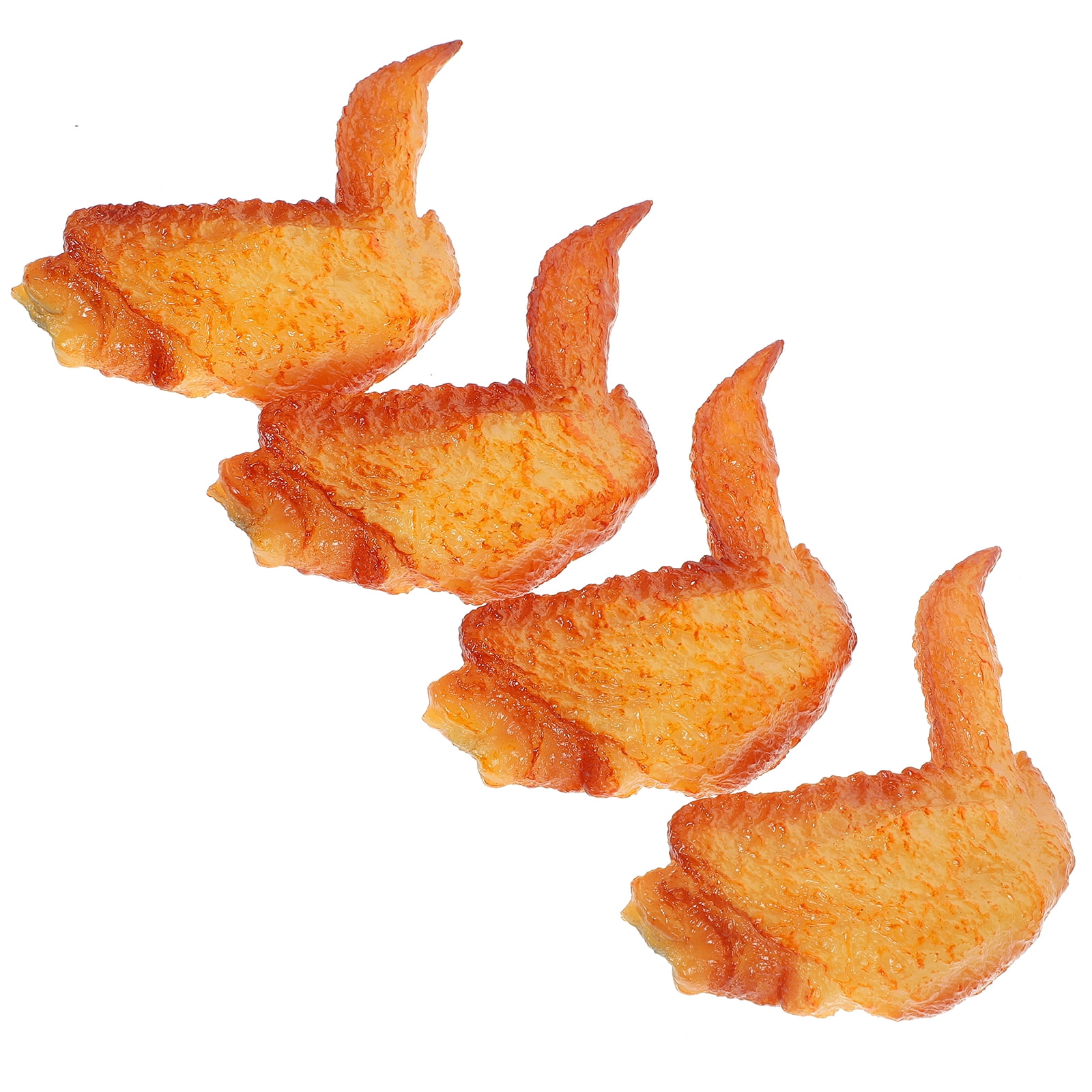 Chicken Wings Simulated and Drumsticks Childrens Toys Decoration for Home Dcor Popcorn Toddler Pvc 4 Pcs