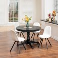 thumbnail image 2 of HOMYLIN Juego de 4 Sillas de Comedor, Sillas de Giratorias 360° para 4 de Comedor Set 4 Tela Silla Auxiliar Multifuncional Estilo Escandinavo Moderno para salón Cocina despacho, Beige, 2 of 6