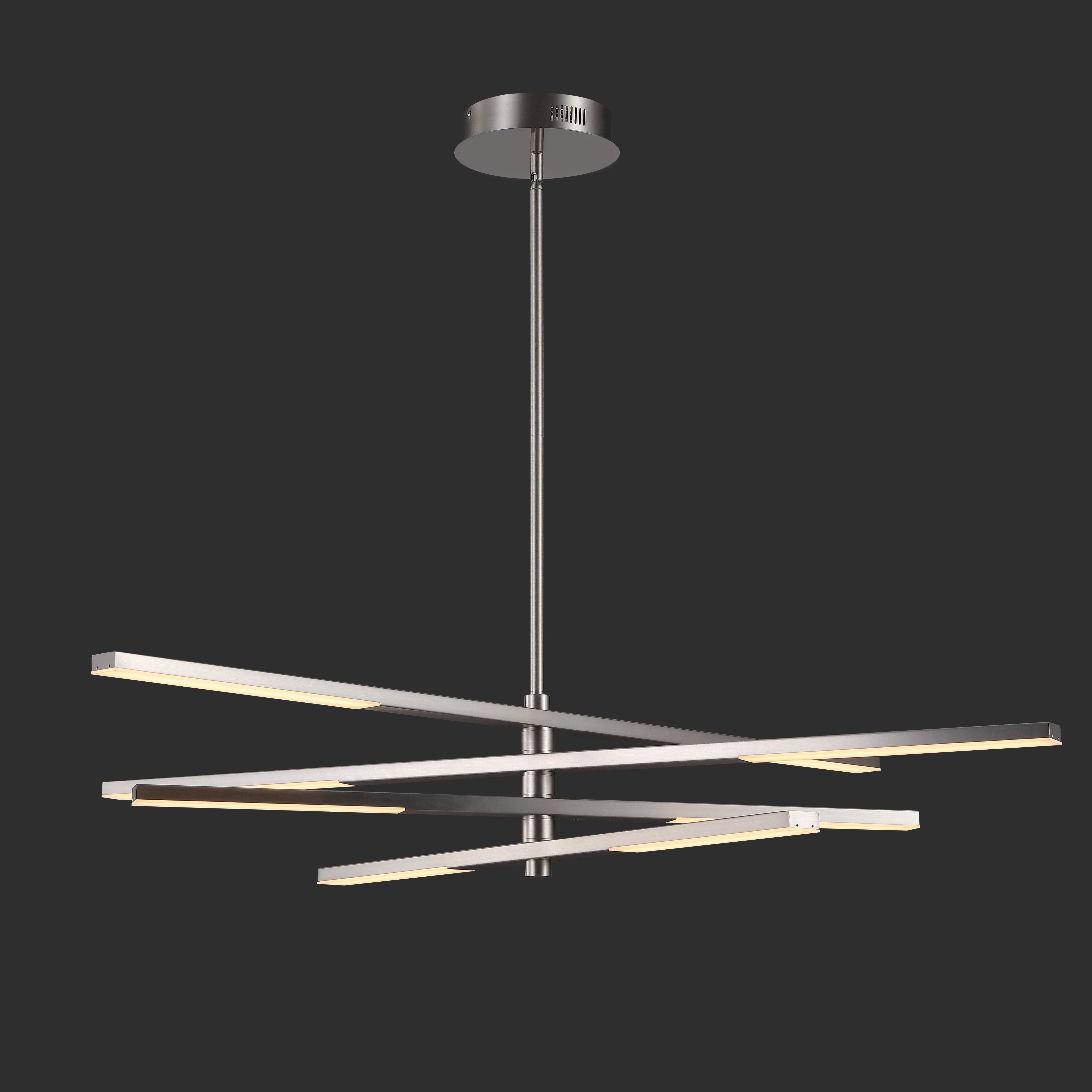 Safavieh Oswalt 8-Light Modern Nickel Chandelier