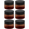 thumbnail image 1 of Tarros cosméticos BallHull de plástico ámbar, 120 ml, a prueba de fugas, 6 unidades, 1 of 6