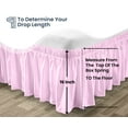 thumbnail image 3 of SGI Bedding 16 Inch Wrap Around Bedskirt | Microfiber Wrap Around Bed Skirt | Fade-Resistant, Wrinkle-free, Anti-static, Decorative, Extra Storage Space, Clutter-Free | Wyoming King, Pink, 3 of 8