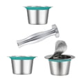 thumbnail image 1 of PENIKOKO 1Set Refillable Coffee Capsules Cup For Espresso Making 3.76*3.76*2.4in, 1 of 8