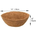 thumbnail image 2 of Manunclaims 2 Packs Hanging Basket Coco Liners Replacement Natural Round Coconut Coco Fiber Planter Flower Pot Basket Liners for Hanging Basket Flowers/Vegetables, 2 of 8