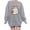 Grey, variant on Womens Oversized Sweatshirts Vintage Halloween Ghost Bow Pumpkin Graphic Crew Neck Long Sleeve Pullover Streetwear Party Top Fall Winter Oversized Sweatshirts Black L