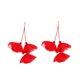 thumbnail image 1 of Qarigey Pendientes colgantes de flores de tela, elegantes y livianos, fáciles de combinar con cualquier atuendo Pendientes de flores Ropa, zapatos y accesorios Miscelánea rojo, 1 of 6