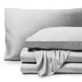 thumbnail image 1 of Bare Home Bamboo Sheet Set - Made from Rayon Fibers - Deep Pockets - 4 Piece - Queen, Cloud Gray, 1 of 7