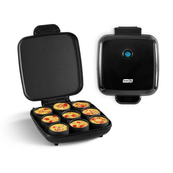Dash Sous Vide Style Family Size Egg Bite Maker for Breakfast Bites Sandwiches, Healthy Snacks or Desserts, Keto & Paleo Friendly (9 Servings)