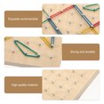 thumbnail image 2 of Shisuyan 1 Set Geoboard Pegboard Wooden Nail Board Geometric Shape Learning Tools, 2 of 8