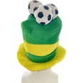 thumbnail image 2 of Jiibva Argentina Football Hat, National Flag High Cap Bowler Hats Football GameCelebration Party Halloween Headdress Sports Cap Fun Photo Prop Accessory, 2 of 7