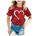 thumbnail image 1 of WEAIXIMIUNG Chemises pour Adolescentes Tendance Manches Courtes T-Shirt Col Rond Été Coupe Décontractée Basique, 1 of 4