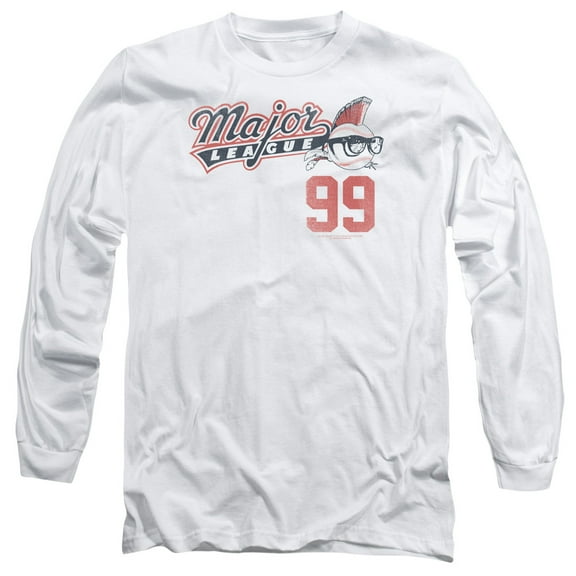 Major League 99 Long Sleeve Adult 18/1 T-Shirt White