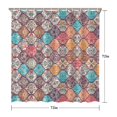 thumbnail image 5 of Waterproof Bohemian Shower Curtain 72x72 Inch Boho Style Polyester Unique Shower Curtain for Bathroom Hotel Home Decor with 12 Plastic Hooks, 5 of 5