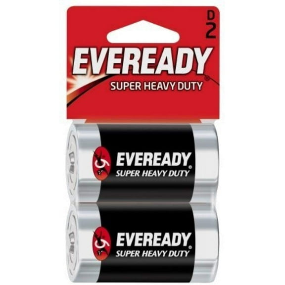 Eveready Super Heavy Duty D Batteries 2 ea (Pack of 11)