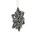 thumbnail image 3 of Northlight 5" Silver Glittered Double Snowflake Christmas Ornament, 3 of 4