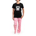 thumbnail image 4 of CafePress - White Kitty Women's Dark Pajamas - Women's Short Sleeve Print T-Shirt and Pants Dark Cotton Pajama Set, 4 of 7