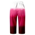 thumbnail image 4 of Women's Yoga Shorts Leggings For Women With Pockets Knee Length Petite Summer Lightweight High Waisted Athletic Workout Yoga Pants,Pink Women's Yoga Shorts S, 4 of 4