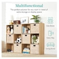 thumbnail image 4 of XPOPR 6-Cube Storage Organizer, 13.5in Shelf Opening, Bookcase, Display Shelf, Customizable w/ 3 Removable Back Panels – Light Oak, 4 of 5