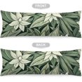 thumbnail image 3 of Body Pillow Cover Pillowcase Natural Greenery Long Pillowcase Botanical Sage Green Leaves Floral Art Pattern Bed Large Throw Pillow Case with Hidden Zipper 20x54inch for Bed Decor, 3 of 6