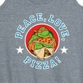 thumbnail image 3 of Teenage Mutant Ninja Turtles - Peace Love Pizza - Women's Racerback Tank Top, 3 of 5