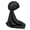 Black, variant on Satin Hair Wrap Cap for Women, Elastic Knit Band - No Forehead Marks, Silk Press Sleep Cap