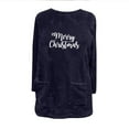 thumbnail image 4 of Dyegold Fleece Sweatshirts For Women Fall Crewneck Fleece Casual Fluffy Shirts Graphic Ladies Merry Christmas Tops Cute Teen Girls Sweatshirt Fuzzy Pullovers Winter Warm Sweater Loungewear, 4 of 4