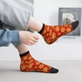 thumbnail image 2 of Naloa Christmas With Gold Snowflakes Ankle Socks for Women Non Slip Socks No Show Socks Classic Low Cut Casual Socks Casual Socks, 2 of 7