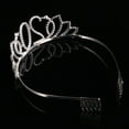 thumbnail image 5 of Masteelf 3pcs Number Crown Creative Birthday Cake Decoration Elegant Headwear Headdress Hair Accessories for Women Girls (Silver 20), 5 of 8