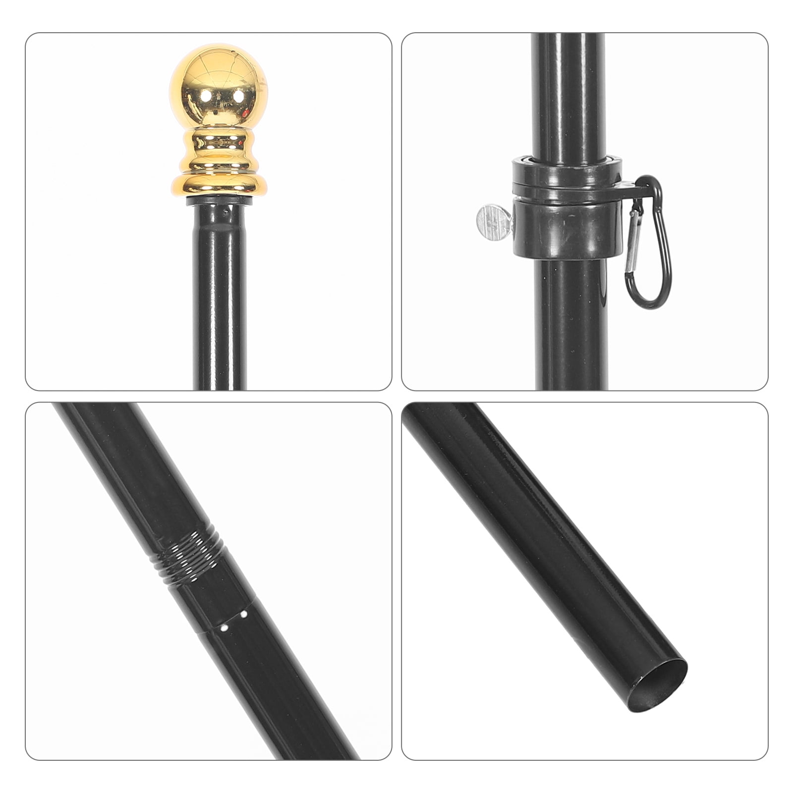 Milisten 1Set Heavy Duty Flag Pole Stand with Rotation Function for Outdoor Flags in Courtyards and Gardens