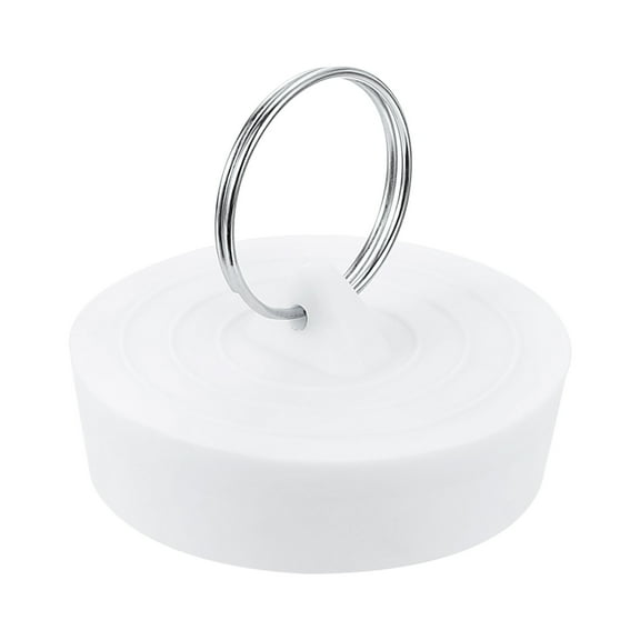 Uxcell Rubber Sink Plug, Bathtub Drain Stopper Fit for 1-3/4" to 1-13/16", White