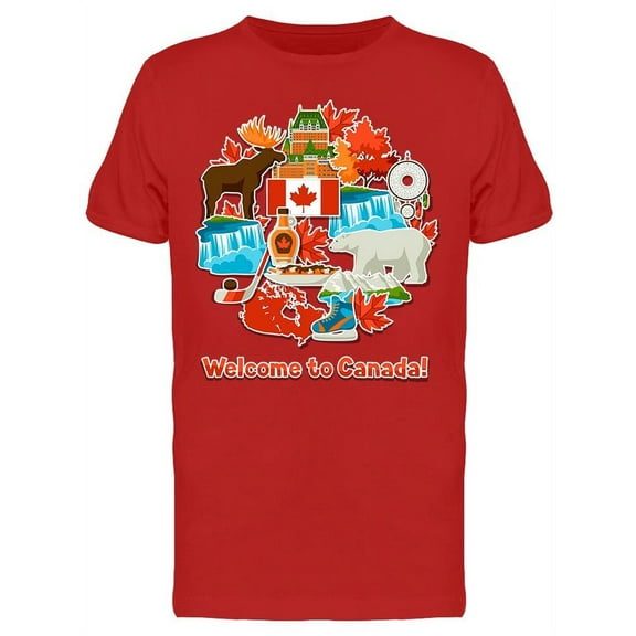 Welcome To Canada!, Icons T-Shirt Men -Image by Shutterstock, Male XX-Large