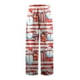 thumbnail image 5 of Gunia Girls Flannel Pajama Pants Snowman Autumn Winter Christmas Cute Cartoon Print Casual Home Long Pants Pjs Cosy Homewear Cosy Homewear 3-4 Years, 5 of 5