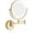 Gold, variant on LED Wall Mounted Bath Vanity Mirrors,8" Double Sided Brass Lighted Magnification Makeup Shaving Extendable with Switch Electrical Plug New Version