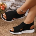 thumbnail image 4 of SACFOF Women's Breathable Orthopedic Sandals Comfortable Walking Tennis Shoes Arch Support Wide Fit Plantar Fasciitis Sport Athletic Hiking Outdoor Active Summer Dressy Soft Mat Diabetic Sandals, 4 of 5