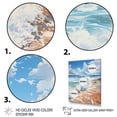 thumbnail image 3 of Designart "Beach Photo peaceful Shores IV" Nautical & Beach Floater Framed Canvas Print, 3 of 7