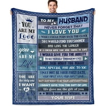 Gifts for Husband Gifts for Fathers Day Husband Gifts from Wife Husband Birthday Gift for Husband for Husband to My Husband Wedding for Him Throw Blanket 60x50 Inch