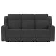 thumbnail image 3 of Brentwood Upholstered Motion Reclining Sofa Dark Charcoal, 3 of 12