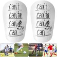 thumbnail image 4 of Mini Espinilleras Fútbol ​​equipo Deportivo en Línea Extra Pequeño (blanco Impreso 8*5 CM), 4 of 9