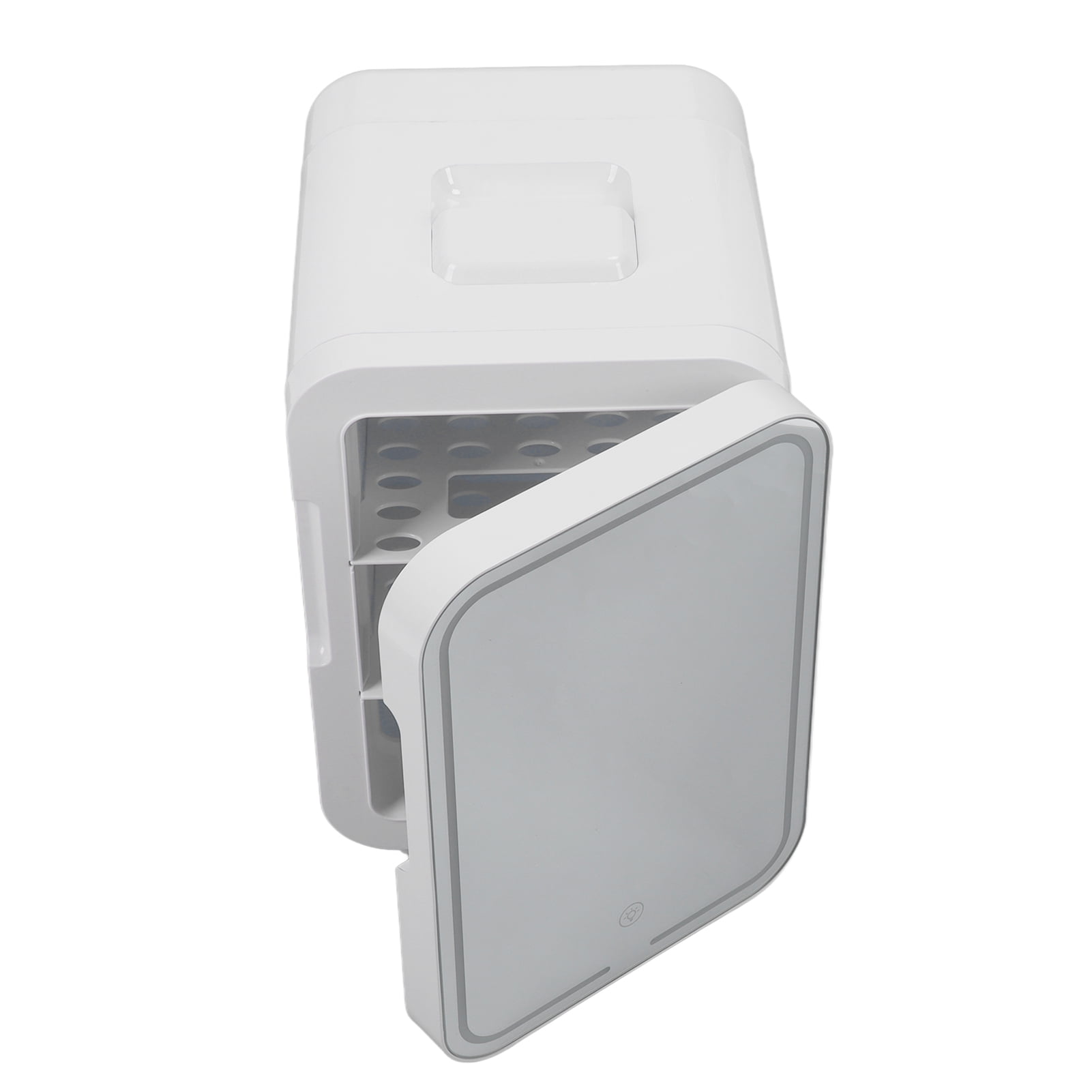 Tiny Fridge, Thick Inner Wall Cold Hot LED Mirror Mini Fridge For