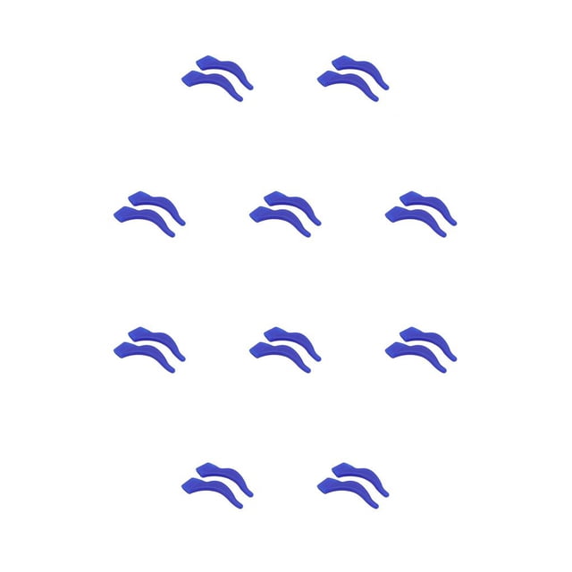 Guardurnaity Paquete de 10 soportes para gafas, puntas de sien, retenedor de manga, , azul Type3 NO3
