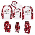 thumbnail image 5 of Odeerbi Christmas Pajamas for Family Holiday Long Sleeve Family Christmas Pajamas Matching Sets Baby Parent Child Outfit Printed Loungewear Two-Piece Sleepwear Xmas PJs Set White, 5 of 5