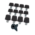 thumbnail image 5 of Baoblaze 12 Pieces Football Boot Spikes Firm Ground Replacement Studs for Competition Black, 5 of 8