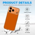 thumbnail image 4 of Case For Apple iPhone Air / 17 Pro / 17 Pro Max Series Case, Slim Thin Transparent Flexible Clear TPU Shockproof Phone Case For iPhone 17 Series, Burnt Orange, 4 of 6