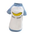 thumbnail image 1 of ropa de perro mascota jumsuit perrito gato capa ropa plátano camiseta azul l Sunnimix Pet Dog Cat Coat Jumsuit, 1 of 8