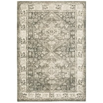 Oriental Weavers Savoy 28105 Charcoal/ Ivory 5'3" X 7'3" Indoor Area Rug