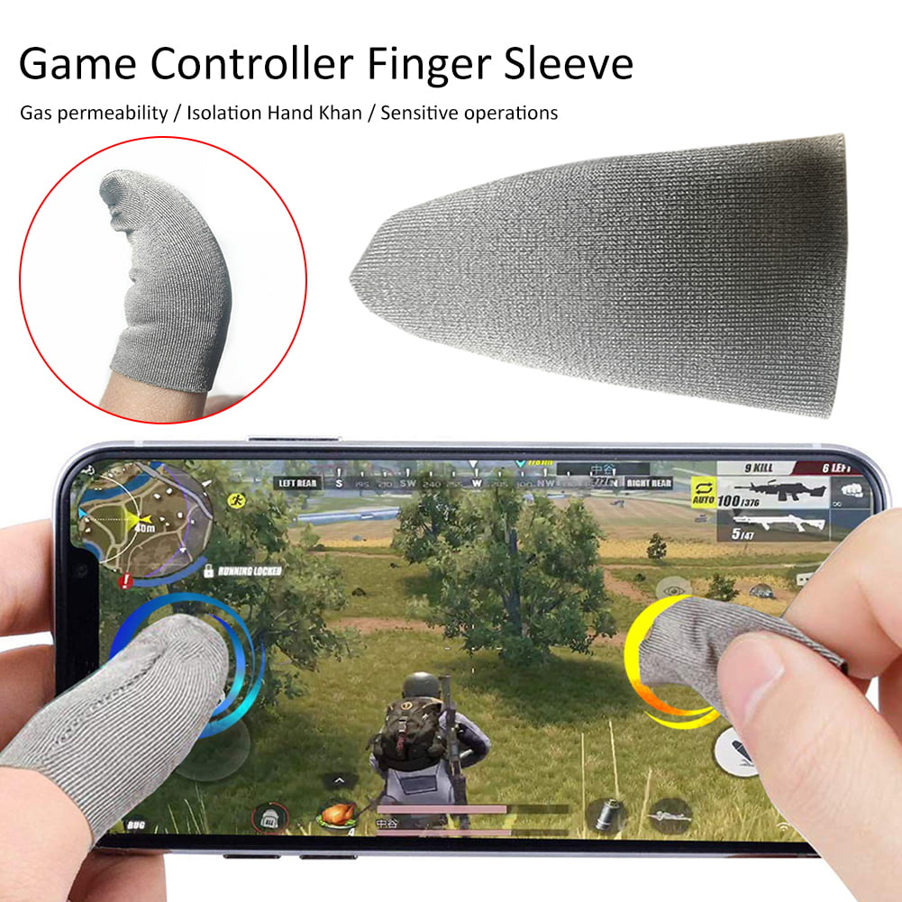 Breathable Anti-Sweat Sensitive Gaming Touchscreen Finger Cover Mobile Gaming Controller Finger Sleeve Sets for Mobile Phone Games Luckycyc Gaming Finger Sleeves