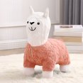 thumbnail image 4 of FYTPOV Cute Plush Alpaca Stool, Multifunctional Animal-Shaped Ottoman for Bedroom, Playroom, Shoe Changing Stool, Leisure Chair, Home Decor, 4 of 6