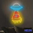 thumbnail image 5 of Handmadetneonsign Pizza UFO Neon Sign, UFO Abduction Pizza Led Sign, Pizza Slice Wall Art, Food Store Home Wall Decor 78200, 5 of 5