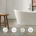 thumbnail image 4 of OVE Herschel 60 in. Freestanding Bathtub Kit extra Chrome Hardware, 4 of 10