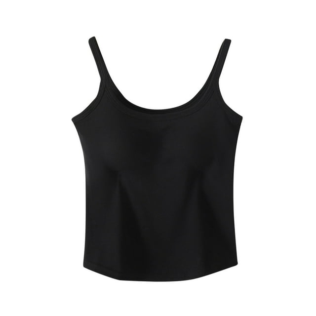 Tops de Manga Corta Sexy para Mujeres de Color Sólido con Almohadilla de Pecho sin Anillos de Acero, Top de Pijama Y Ropa Interior