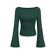 thumbnail image 1 of Remera PRETTYGARDEN Otoño 2025 Crop Top Cuello Barco Manga Campana XS, 1 of 9